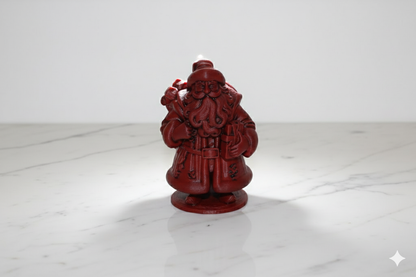 Hand-Painted Red Santa Figurine – Classic Christmas Decoration