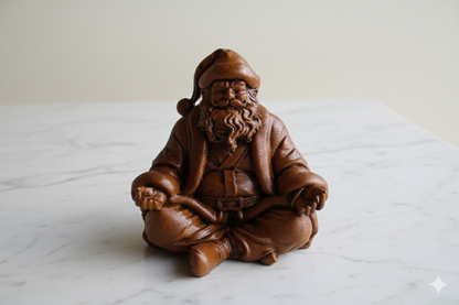 Meditative Santa Claus – Serene Holiday Sculpture