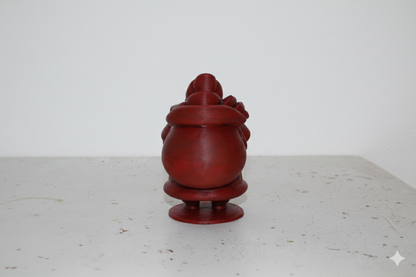 Hand-Painted Red Santa Figurine – Classic Christmas Decoration