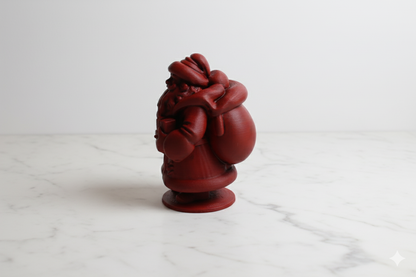 Hand-Painted Red Santa Figurine – Classic Christmas Decoration