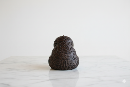 Hand-Painted Sloth Statue – Wooden Finish Decorative Sculpture