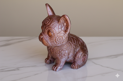 French Bulldog Decorative Sculpture – Copper Finish / Hand painted