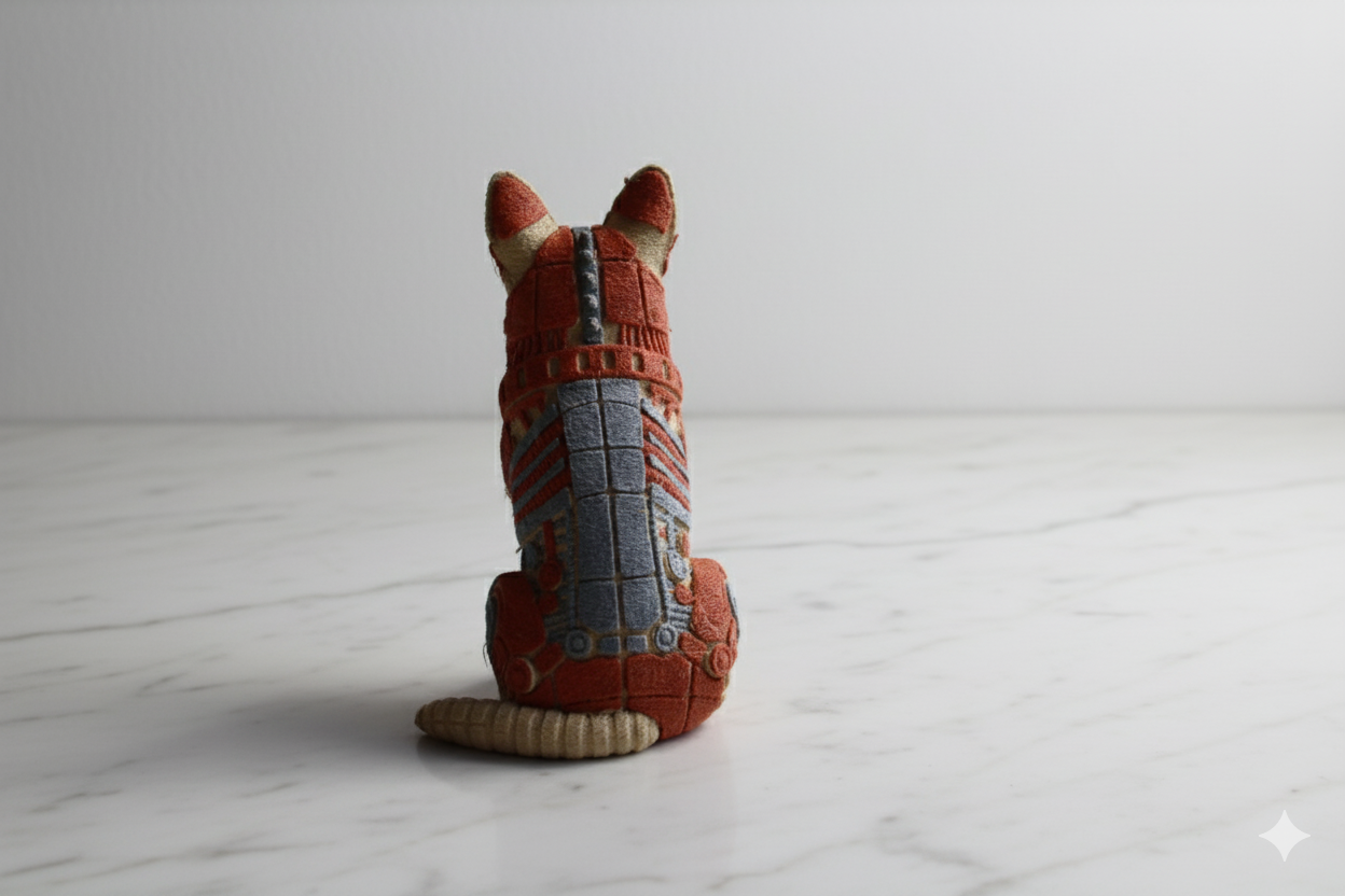 Tricolor Steampunk Mechanical Dog – Modern Decorative Sculpture