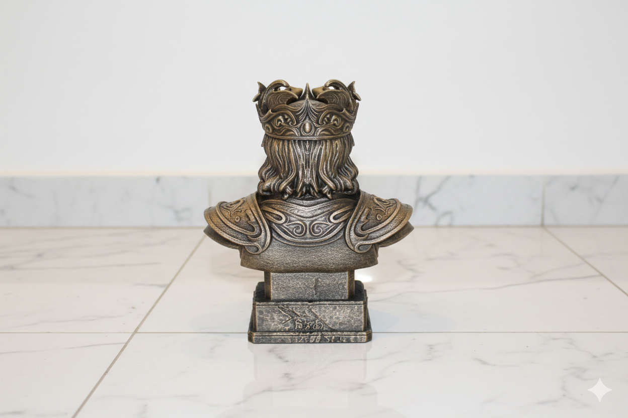 Pisces Zodiac Bust – Hand-Finished Decorative Sculpture (Approx. 18 cm)