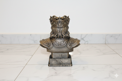 Pisces Zodiac Bust – Hand-Finished Decorative Sculpture (Approx. 18 cm)