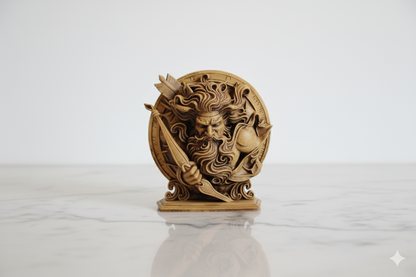 Hand-Painted Sagittarius Warrior Figurine – Mythological Decorative Sculpture