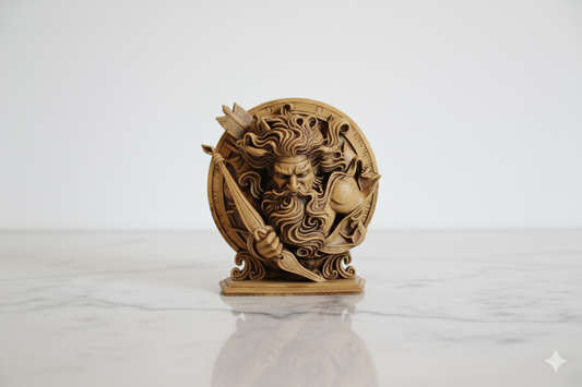 Hand-Painted Sagittarius Warrior Figurine – Mythological Decorative Sculpture