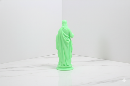 Sacred Heart Statue – Glow-in-the-Dark Green