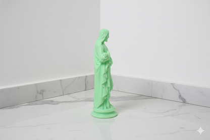 Sacred Heart Statue – Glow-in-the-Dark Green