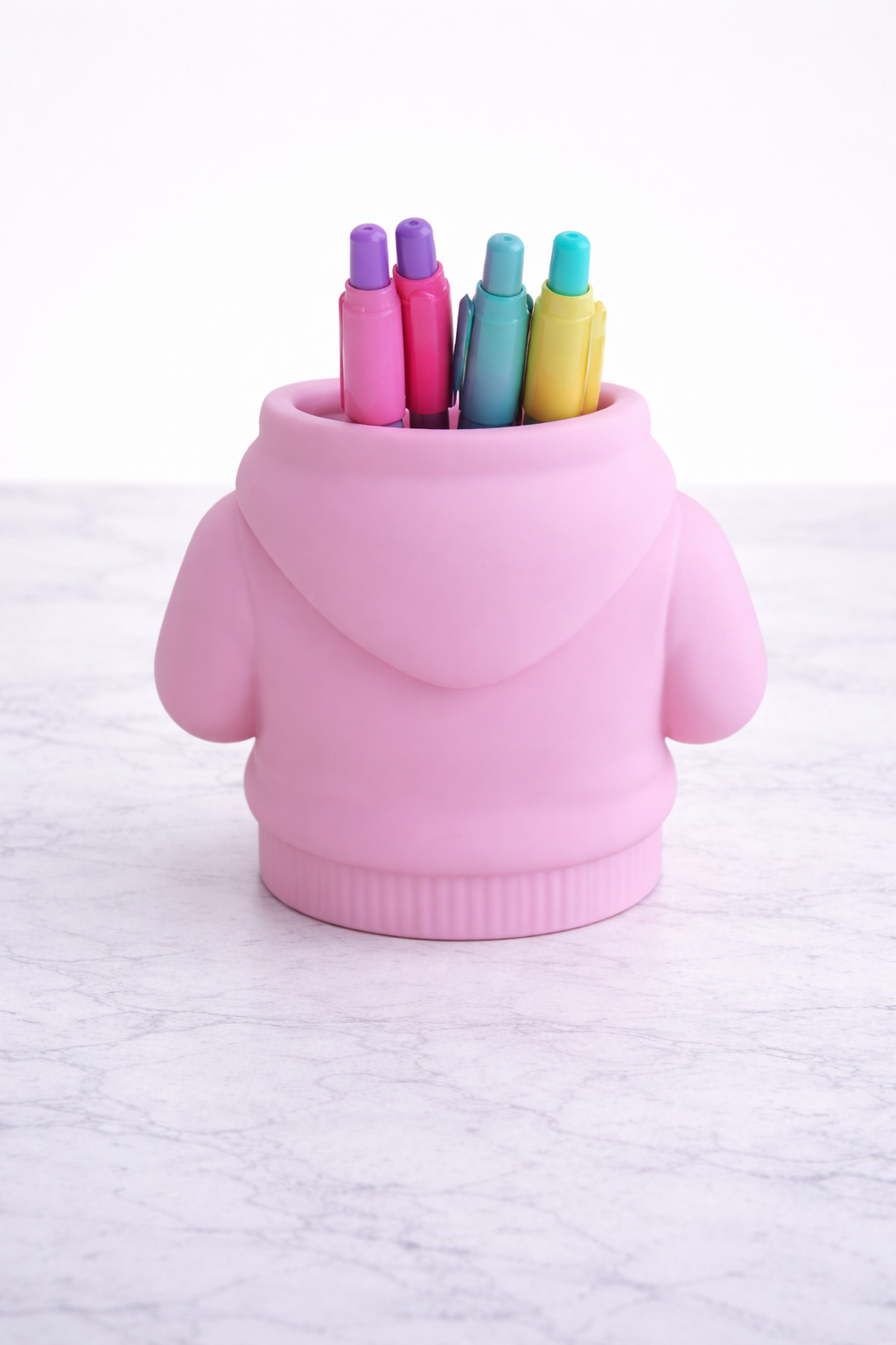 Pink Hoodie Pen Holder – Cute Desk Organizer