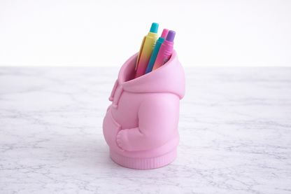 Pink Hoodie Pen Holder – Cute Desk Organizer