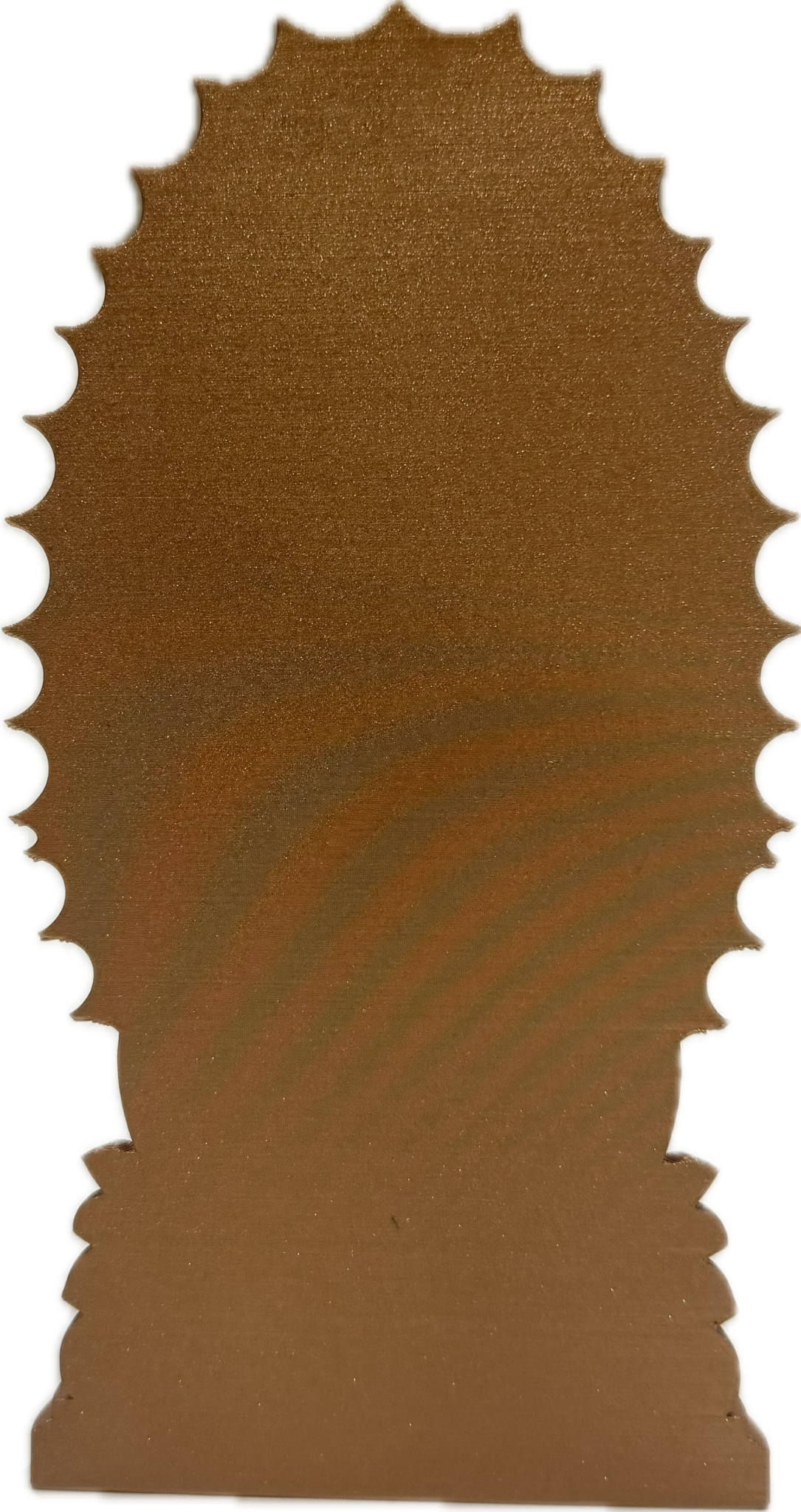Virgen de Guadalupe · Bronce y dorado · 20 cm