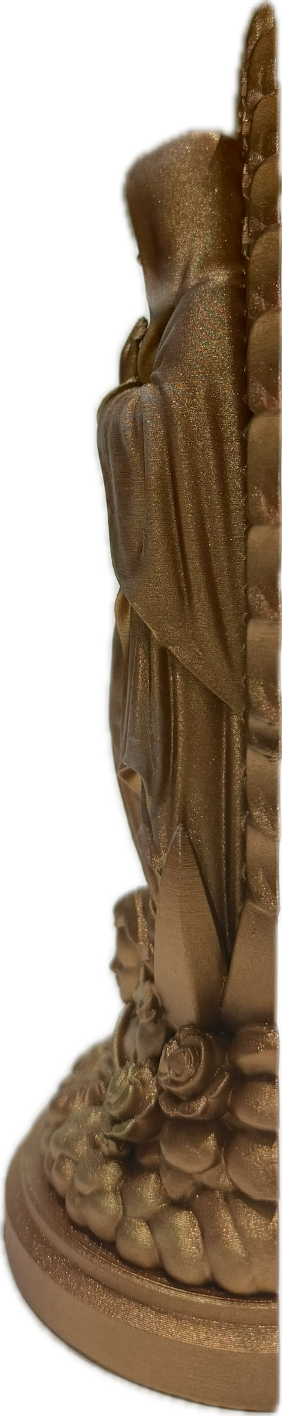 Virgen de Guadalupe · Bronce y dorado · 20 cm