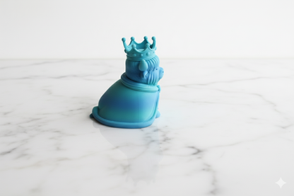 Blue King Bull Figurine – Decorative Animal Sculpture for Home & Gifts