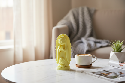 Glow-in-the-Dark Virgin of Guadalupe Figurine – Childlike Spiritual Decorative Statue