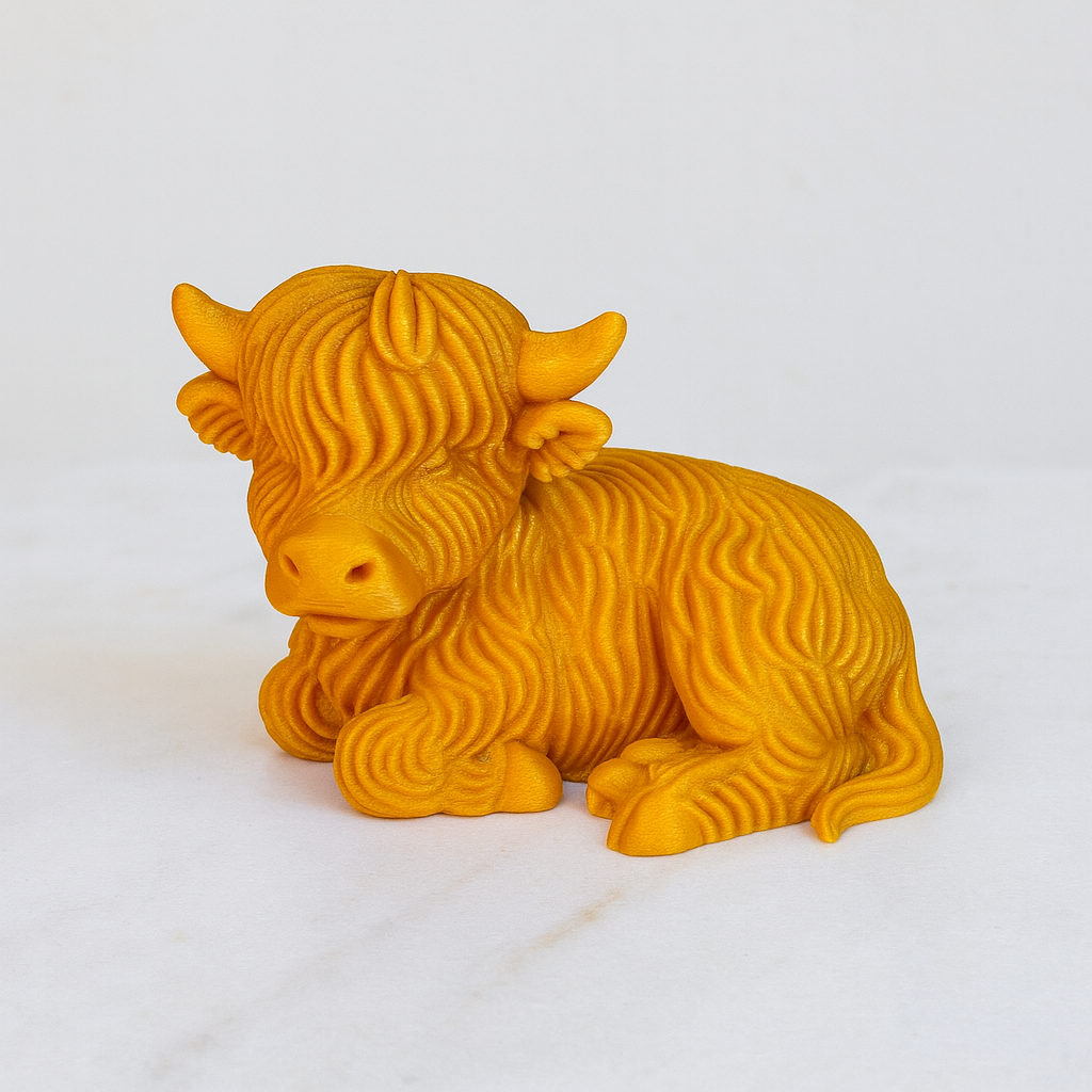 Lucky Highland Cows” Decorative Figures — colorful design cow set
