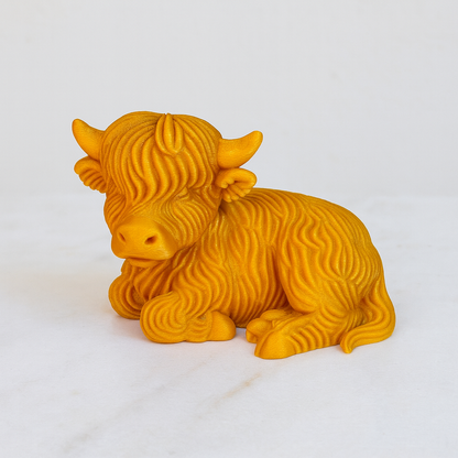 Lucky Highland Cows” Decorative Figures — colorful design cow set