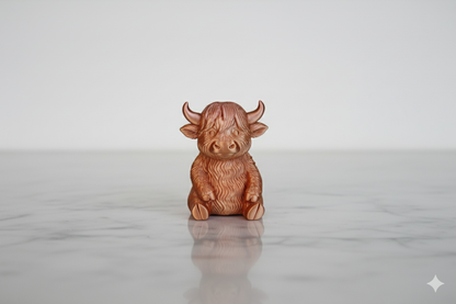 Lucky Highland Cows” Decorative Figures — colorful design cow set