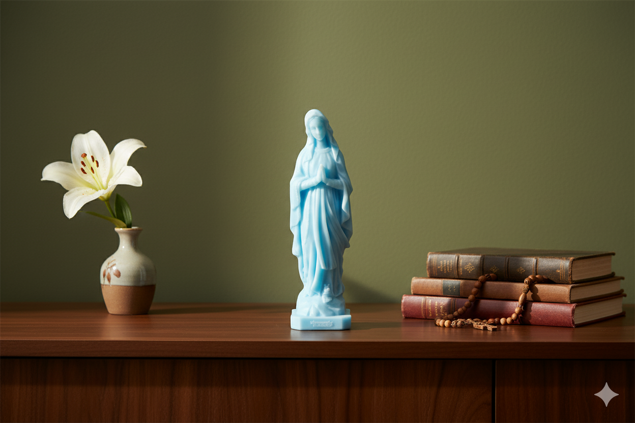 Glow-in-the-Dark Virgin Mary Figurine – Spiritual Decorative Statue