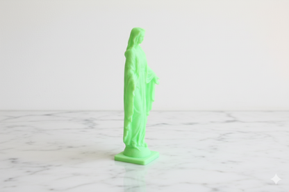 Sacred Glow Virgin Statue – 18 cm Luminous Religious Art