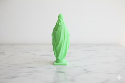 Sacred Glow Virgin Statue – 18 cm Luminous Religious Art