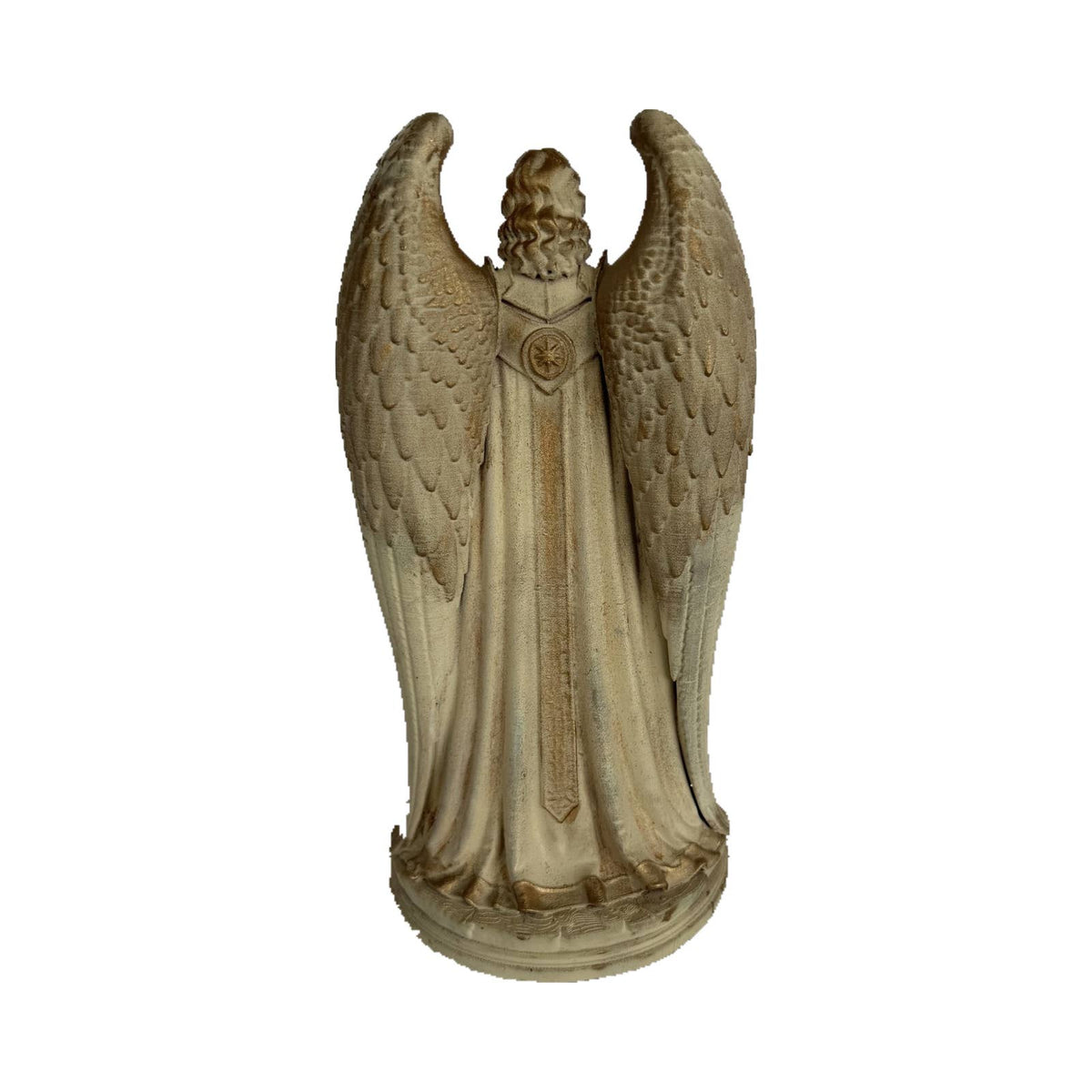 Arcángel Jegudiel · Figura decorativa pintada a mano (22 cm)