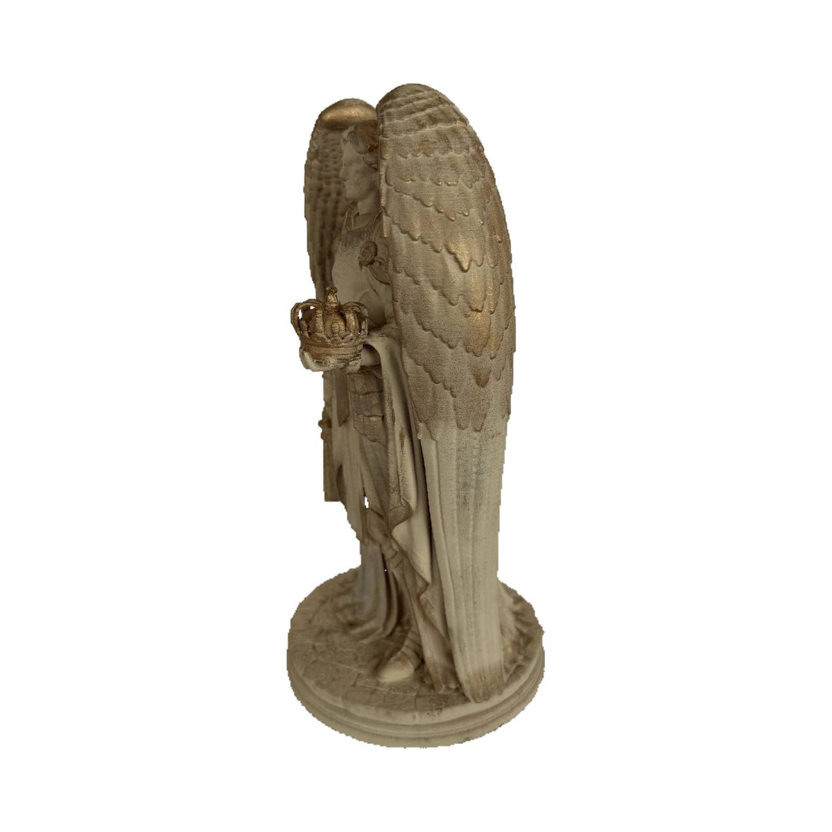 Arcángel Jegudiel · Figura decorativa pintada a mano (22 cm)