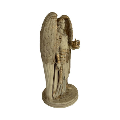 Arcángel Jegudiel · Figura decorativa pintada a mano (22 cm)